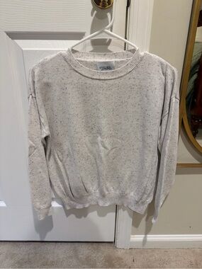 Stitches & Stripes Cream Speckle Crewneck Sweater